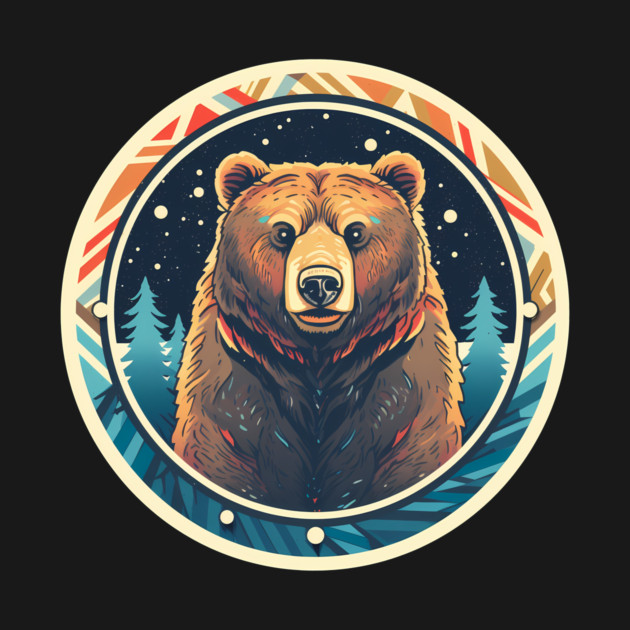 Grizzly Bear in Ornmament , Love Bears by logiamerch