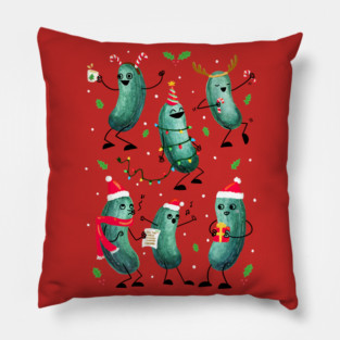Holiday Pickles, Now With More Pickles! Pillow