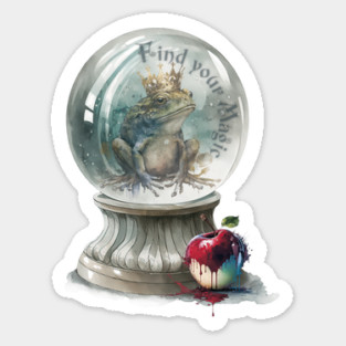 Frog Prince Crystal Ball Sticker