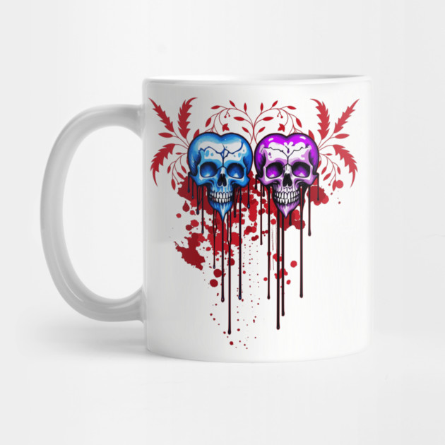 Skull Hearts by HolidayBug