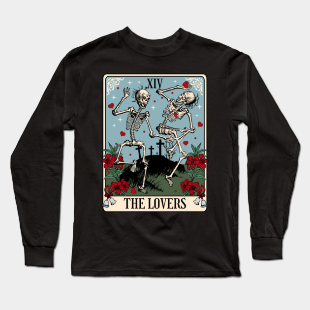 The Lovers Tarot Card Long Sleeve T-Shirt by HolidayBug