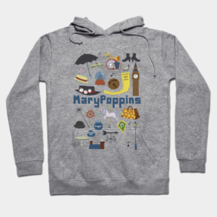 Mary Poppins cute paper objects Hoodie
