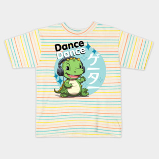 Cute Dancing Baby Kawaii Alligator Kids T-Shirt