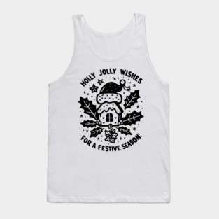 Holly Jolly Wishes for a Festive Season Tank Top