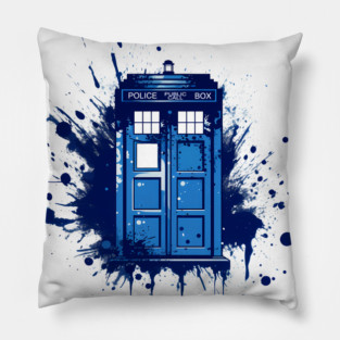 Tardis Graffiti Pillow