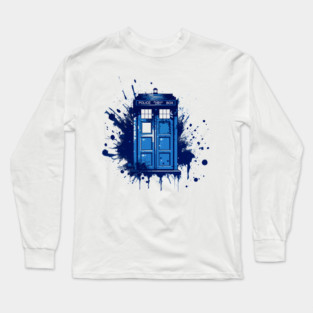 Tardis Graffiti Long Sleeve T-Shirt