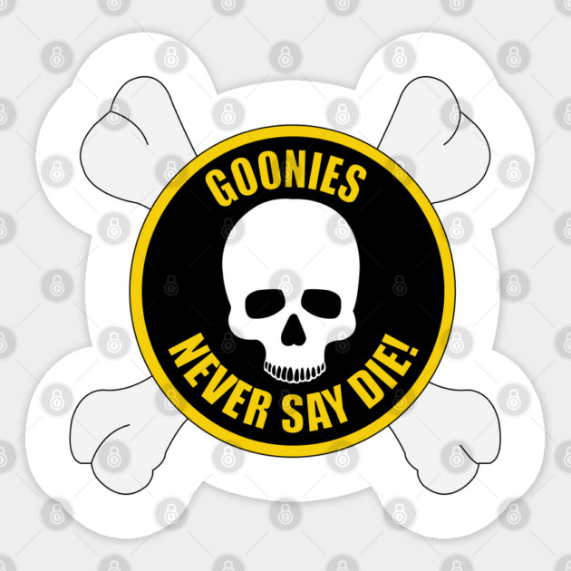 Goonies with Bones Sticker by DickinsonDesign