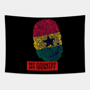 Ghana Country Flag Identity Tapestry