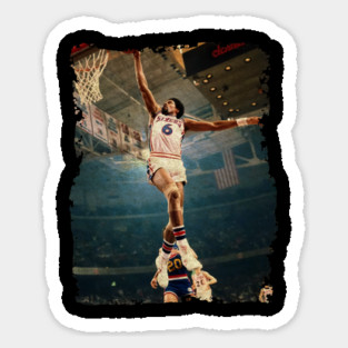 Vintage Basketball - Dr. J Sticker