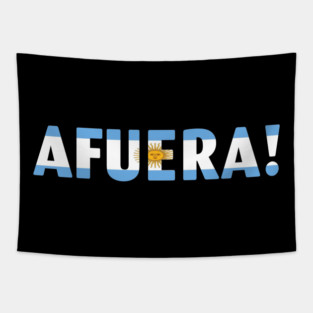 AFUERA! President Javier Milei Tapestry