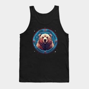Grizzly Bear in Ornmament , Love Bears Tank Top