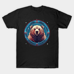 Grizzly Bear in Ornmament , Love Bears T-Shirt