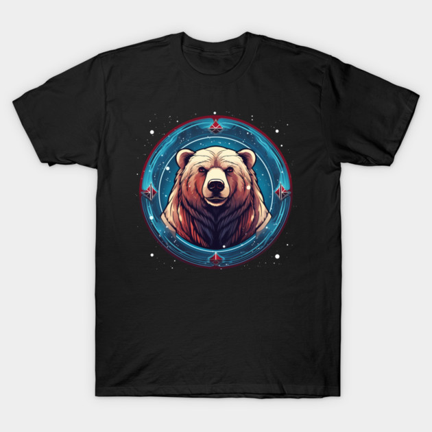 Grizzly Bear in Ornmament , Love Bears T-Shirt by logiamerch