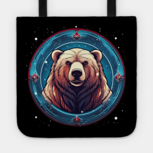 Grizzly Bear in Ornmament , Love Bears Tote