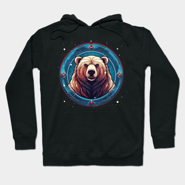 Grizzly Bear in Ornmament , Love Bears Hoodie by logiamerch
