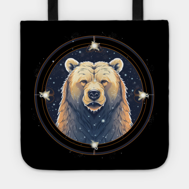 Grizzly Bear in Ornmament , Love Bears Tote by logiamerch