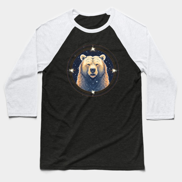 Grizzly Bear in Ornmament , Love Bears Baseball T-Shirt by logiamerch