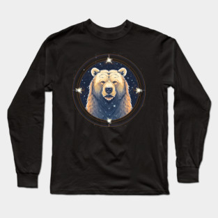 Grizzly Bear in Ornmament , Love Bears Long Sleeve T-Shirt
