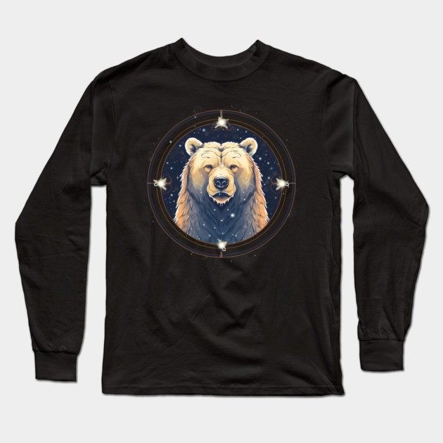Grizzly Bear in Ornmament , Love Bears Long Sleeve T-Shirt by logiamerch