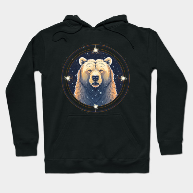 Grizzly Bear in Ornmament , Love Bears Hoodie by logiamerch