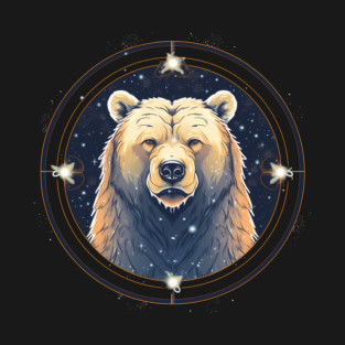 Grizzly Bear in Ornmament , Love Bears T-Shirt