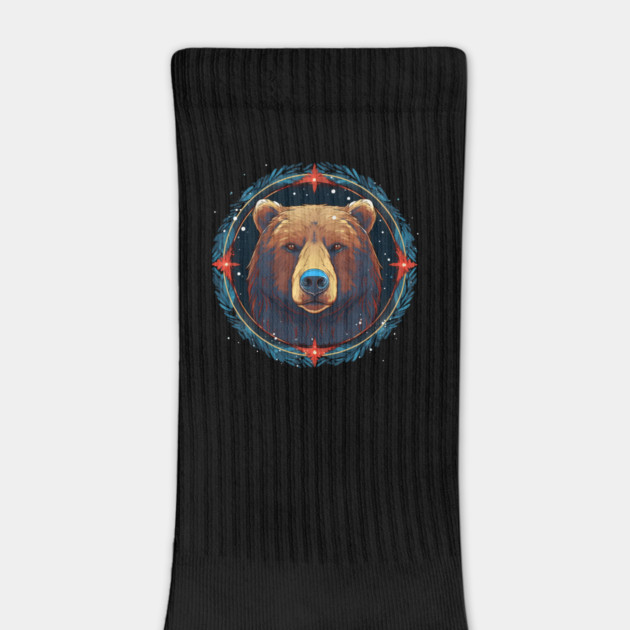 Grizzly Bear in Ornmament , Love Bears by logiamerch