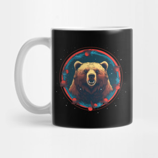 Grizzly Bear in Ornmament , Love Bears Mug