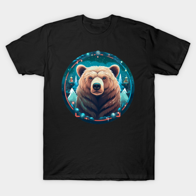 Grizzly Bear in Ornmament , Love Bears T-Shirt by logiamerch
