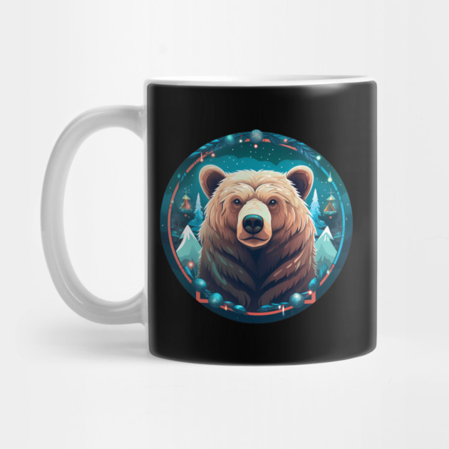 Grizzly Bear in Ornmament , Love Bears by logiamerch