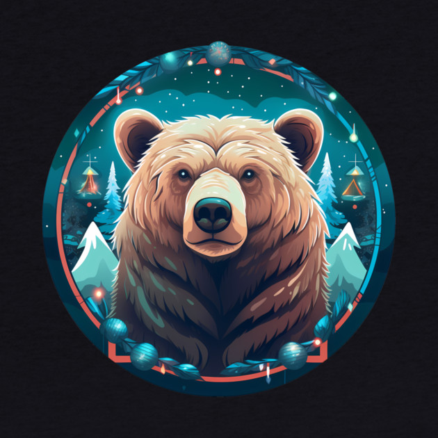 Grizzly Bear in Ornmament , Love Bears by logiamerch