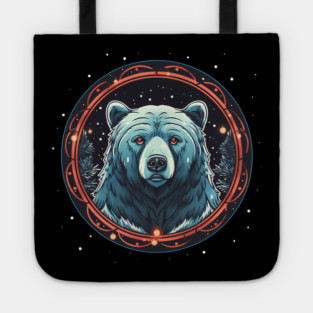 Grizzly Bear in Ornmament , Love Bears Tote