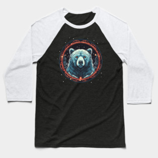 Grizzly Bear in Ornmament , Love Bears Baseball T-Shirt