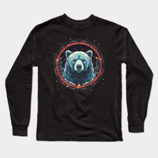 Grizzly Bear in Ornmament , Love Bears Long Sleeve T-Shirt