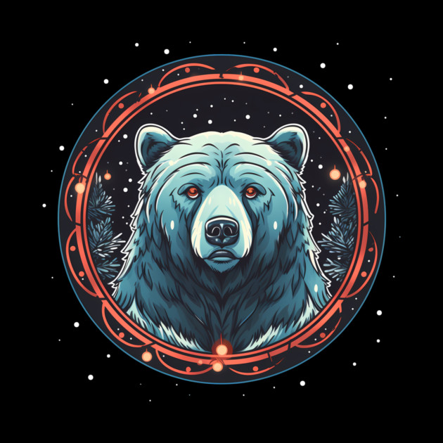 Grizzly Bear in Ornmament , Love Bears by logiamerch