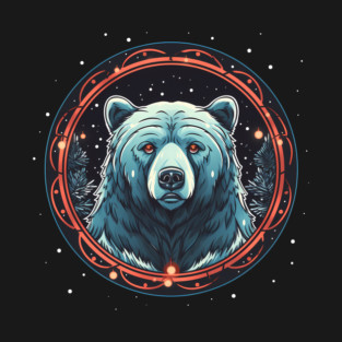 Grizzly Bear in Ornmament , Love Bears T-Shirt