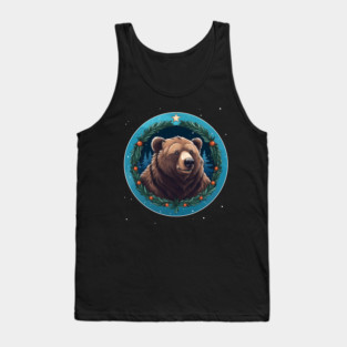 Grizzly Bear in Ornmament , Love Bears Tank Top