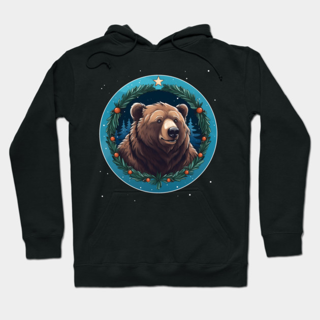 Grizzly Bear in Ornmament , Love Bears Hoodie by logiamerch
