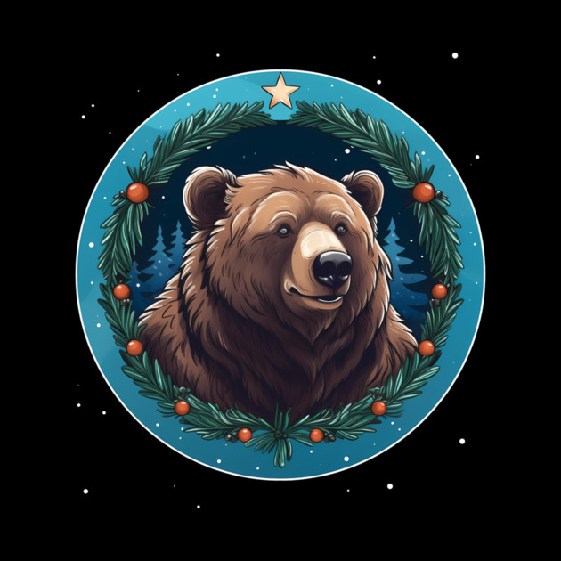 Grizzly Bear in Ornmament , Love Bears by logiamerch