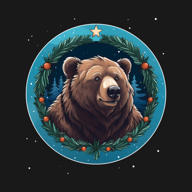 Grizzly Bear in Ornmament , Love Bears by logiamerch