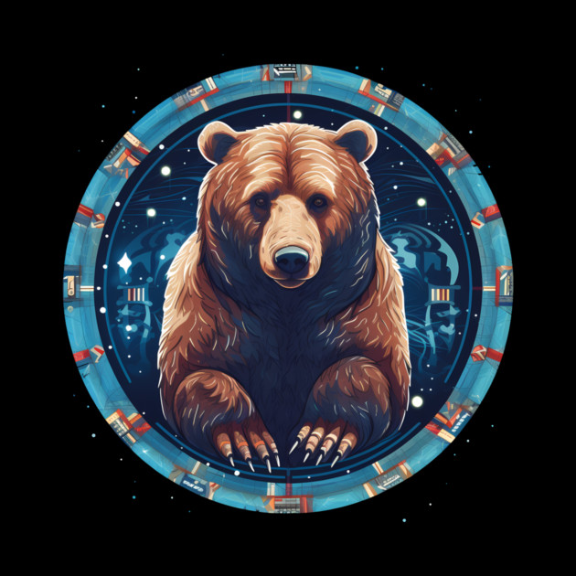 Grizzly Bear in Ornmament , Love Bears by logiamerch