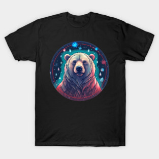 Grizzly Bear in Ornmament , Love Bears T-Shirt