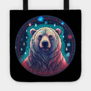 Grizzly Bear in Ornmament , Love Bears Tote