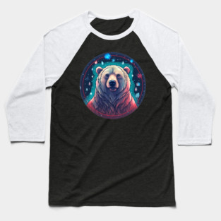 Grizzly Bear in Ornmament , Love Bears Baseball T-Shirt
