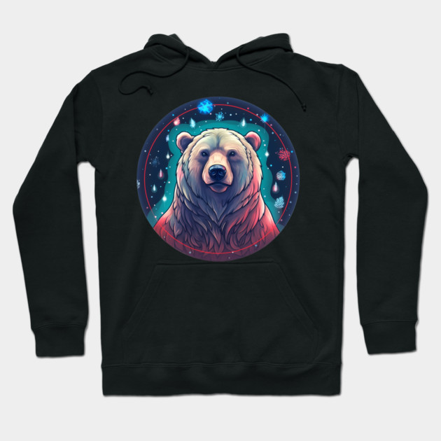 Grizzly Bear in Ornmament , Love Bears Hoodie by logiamerch