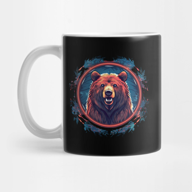 Grizzly Bear in Ornmament, Love Bears by logiamerch