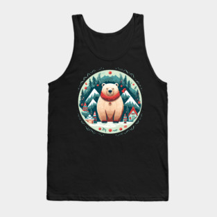Grizzly Bear in Ornmament, Love Bears Tank Top