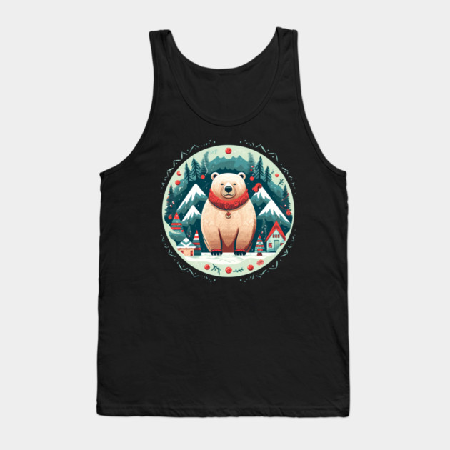 Grizzly Bear in Ornmament, Love Bears Tank Top by logiamerch