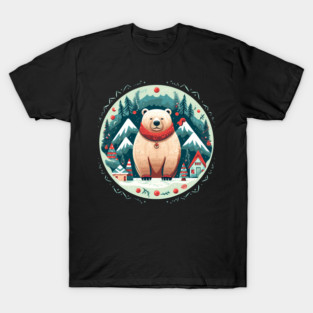 Grizzly Bear in Ornmament, Love Bears T-Shirt