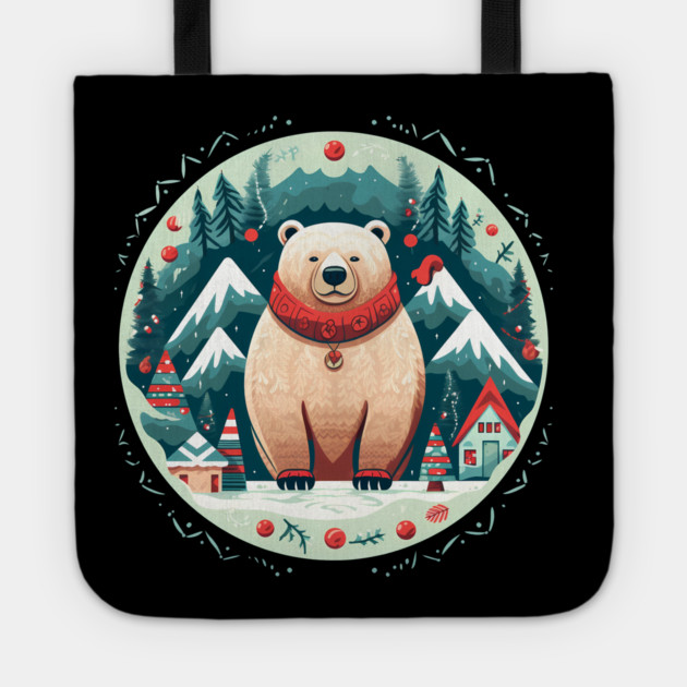 Grizzly Bear in Ornmament, Love Bears Tote by logiamerch