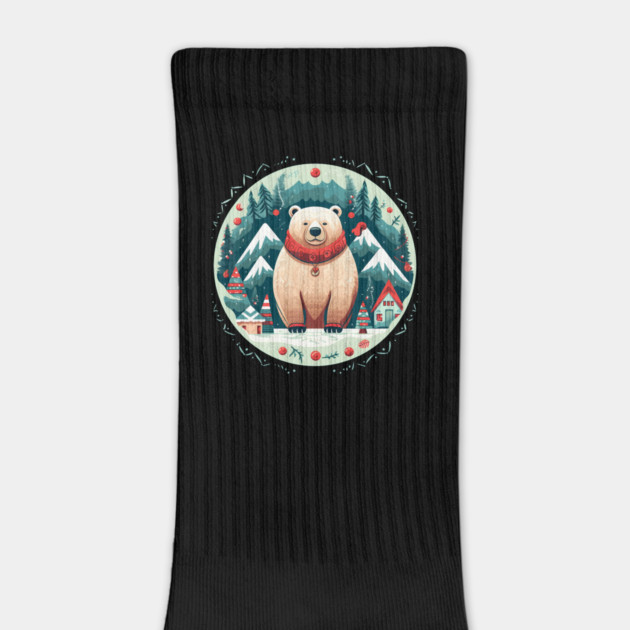 Grizzly Bear in Ornmament, Love Bears by logiamerch